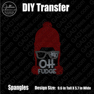 Oh Fudge! A Christmas Story Spangle Transfer #1246