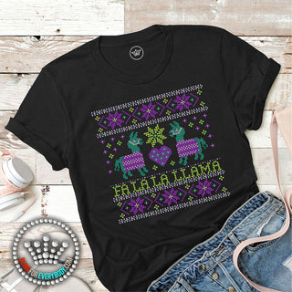 Christmas Sweater Llama Spangle Transfer #1277