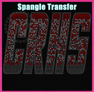 CRHS Ombre Red-Silver-Gray Spangle Transfer