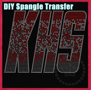 KHS Ombre Red-Silver-Gray Spangle Transfer