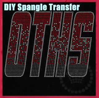 OTHS Ombre Red-Silver-Gray Spangle Transfer