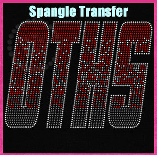 OTHS Ombre Red-Silver-Gray Spangle Transfer