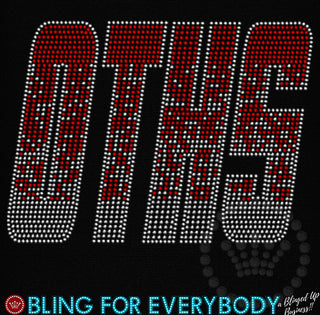 OTHS Ombre Red-Silver Spangle Transfer