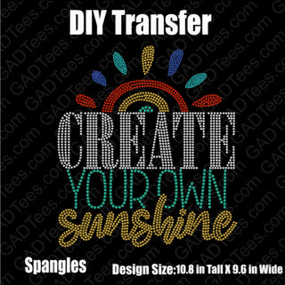 Create Your Own Sunshine Spangle Transfer #2019