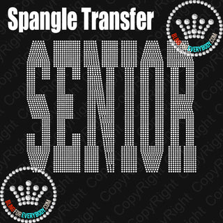 Senior Large Collegiate Spangle Transfer #25252