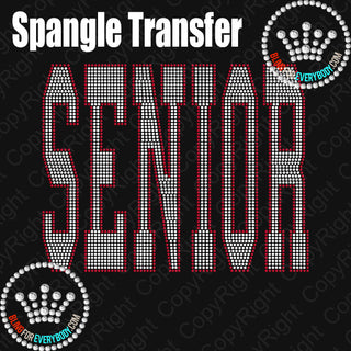 Senior Large Collegiate Spangle Transfer #25252
