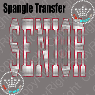 Senior Large Collegiate Spangle Transfer #25252
