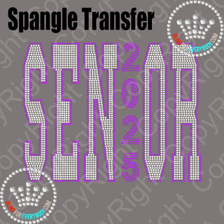 Senior 2025 Large Collegiate Spangle Transfer #25252-25