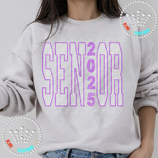 Senior 2025 Large Collegiate Spangle Transfer #25252-25