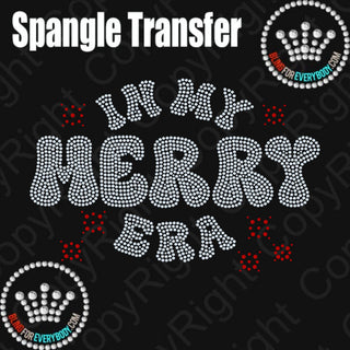 In My Merry Era Christmas Holiday Spangle Transfer #25808