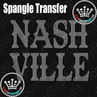 Nashville Stacked Spangle Transfer #25976
