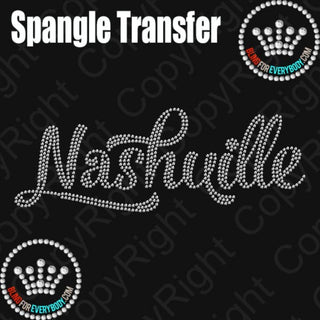 Nashville Script Spangle Transfer #25977