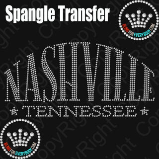 Nashville Arched Spangle Transfer #25978