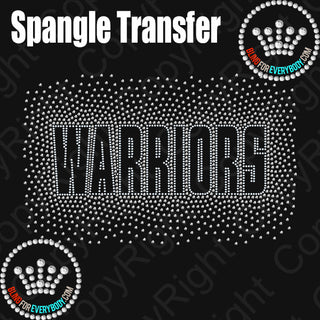 Warriors Outside Scatter Spangle Transfer #26041