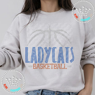 Ladycats Basketball Arch Spangle Bling Unisex Sweat #28468