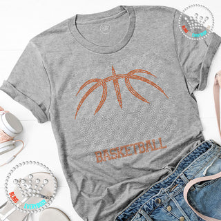 Bobcats Basketball Arch Spangle Bling Tee #28470