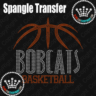 Bobcats Basketball Arch Spangle Transfer #28470