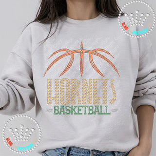 Hornets Basketball Arch Spangle Transfer #28471