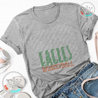 Eagles Basketball Arch Spangle Bling Tee #28472