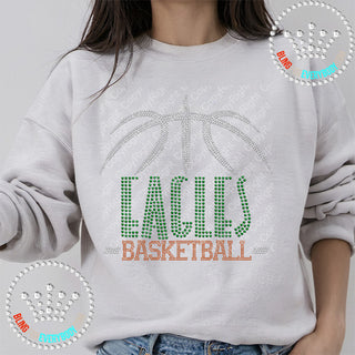 Eagles Basketball Arch Spangle Transfer #28472