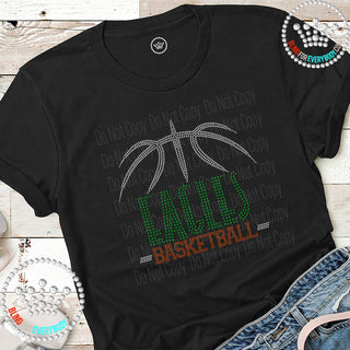 Eagles Basketball Arch Spangle Bling Tee #28472