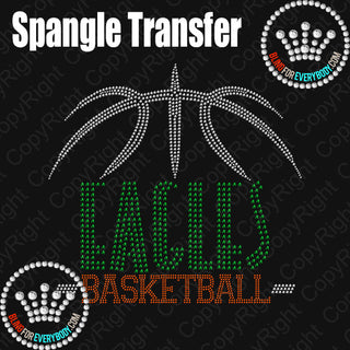 Eagles Basketball Arch Spangle Transfer #28472