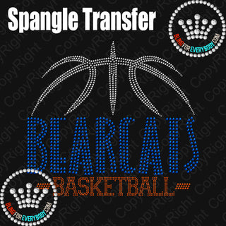 Bearcats Basketball Arch Spangle Transfer #28473