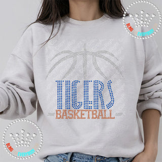 Tigers Basketball Arch Spangle Bling Unisex Sweat #28475