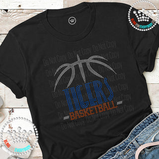 Tigers Basketball Arch Spangle Transfer #28475