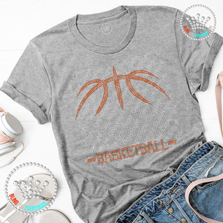 Jackets Basketball Arch Spangle Bling Tee #28476
