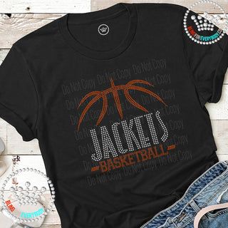 Jackets Basketball Arch Spangle Transfer #28476