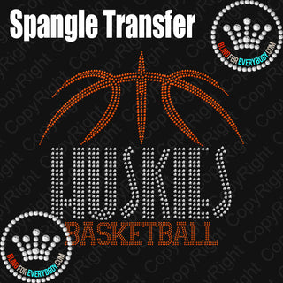 Huskies Basketball Arch Spangle Transfer #28477