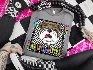 Bulldogs Preppy Bright Spirit Wear Tee