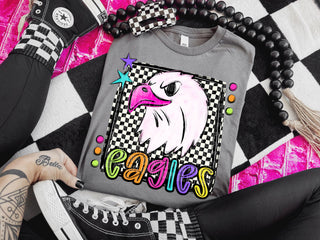 Pink Eagles Preppy Bright Spirit Wear Tee