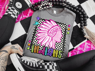 Pink Indians Preppy Bright Spirit Wear Tee
