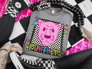 Pink Panthers Preppy Bright Spirit Wear Tee
