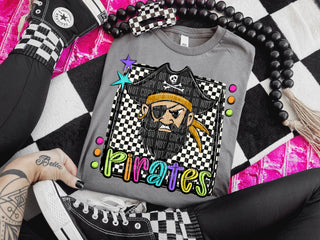 Pirates Preppy Bright Spirit Wear Tee