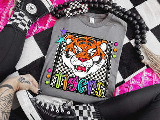 Tigers Preppy Bright Spirit Wear Tee