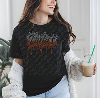 Dukes Scatter with Drip Wave Split Spangle Transfer #29906B