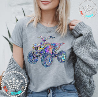 Four Wheeler Faux Bling DTF Transfer #29956