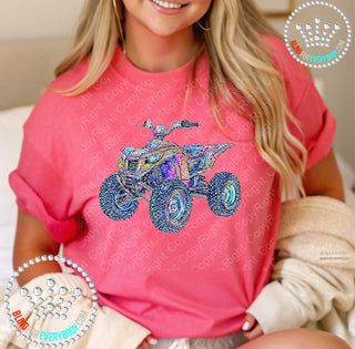 Four Wheeler Faux Bling DTF Transfer #29956
