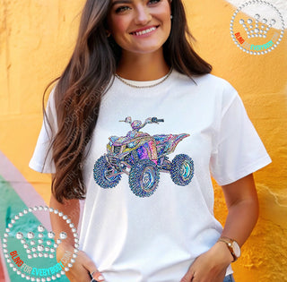 Four Wheeler Faux Bling DTF Transfer #29956