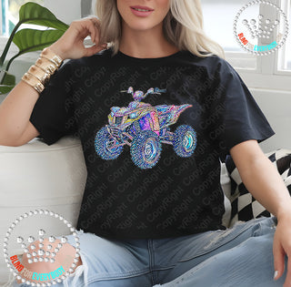 Four Wheeler Faux Bling DTF Transfer #29956