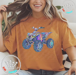 Four Wheeler Faux Bling DTF Transfer #29956
