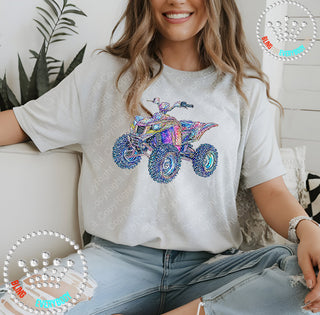 Four Wheeler Faux Bling DTF Transfer #29956