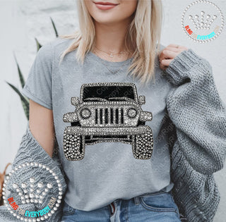 Jeep Faux Bling DTF Transfer #29972