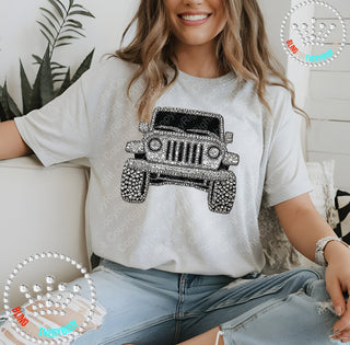 Jeep Faux Bling DTF Transfer #29972