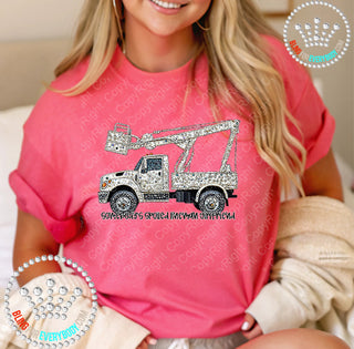 Lineman Girlfriend Faux Bling DTF Transfer #29974