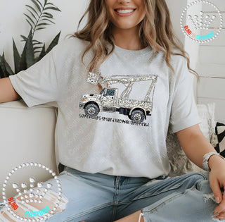 Lineman Girlfriend Faux Bling DTF Transfer #29974