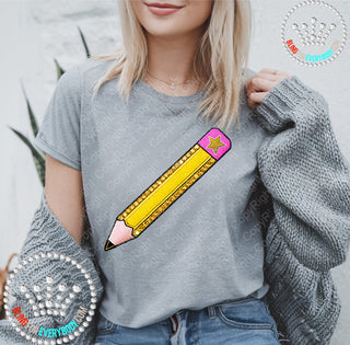 Pencil Faux Bling DTF Transfer #29983